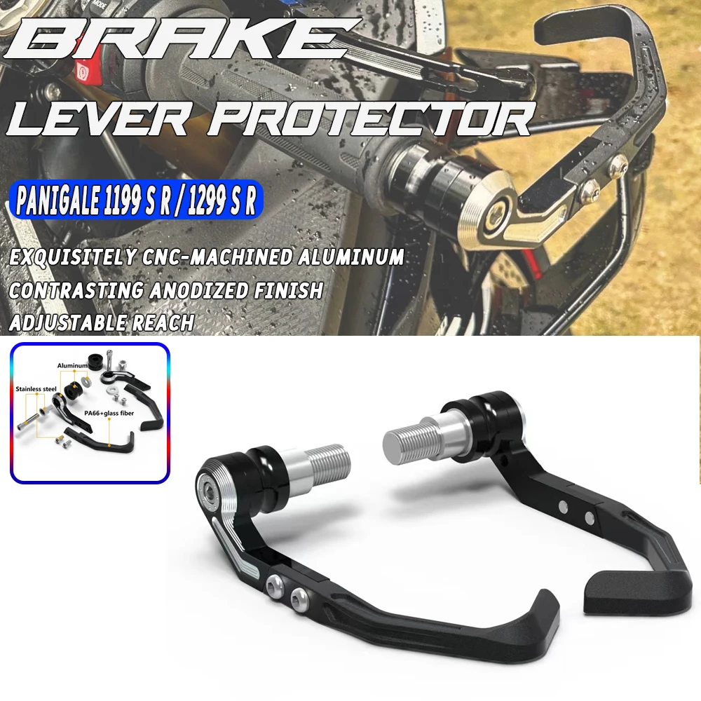 For Ducati Panigale 1199 S R / 1299 S R 2012-2020 2019 Levers Guard Brake Clutch Handlebar Protector CNC Motorcycle Bow Guard