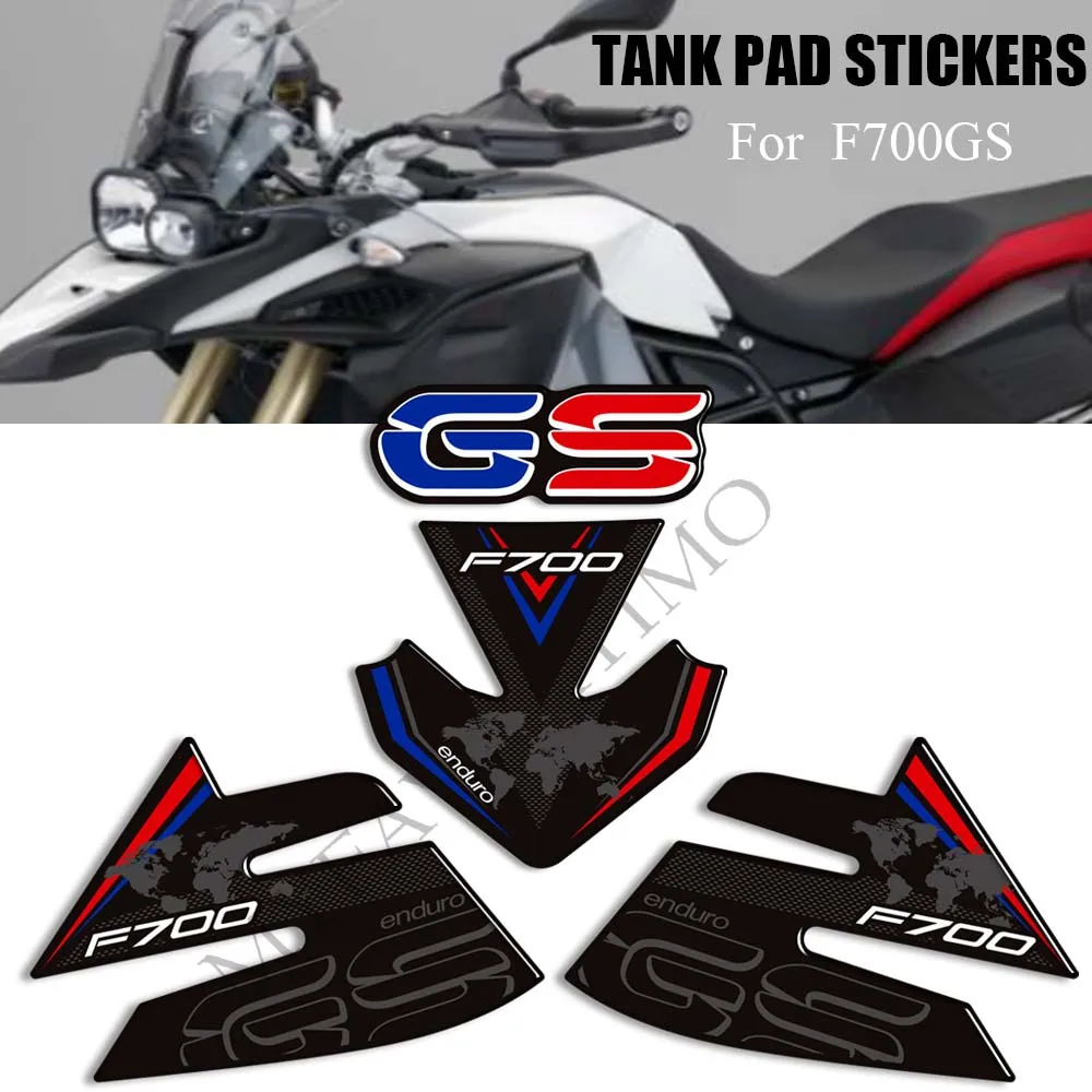 

For BMW F700GS F700 F 700 GS Motorcycle Stickers Decals Protection Gas Fuel Oil Kit Knee GSA ADV ADVENTURE Tank Pad Grips