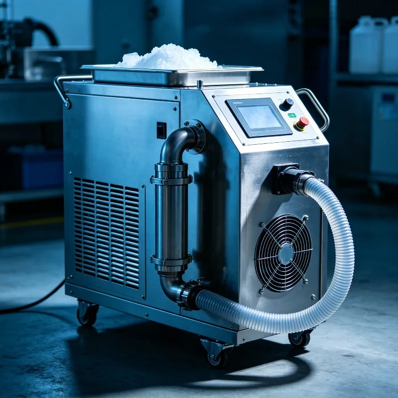 Automatic Dry Ice Cleaning Equipment High Performance Dry Ice Blaster For Industrial Production Line