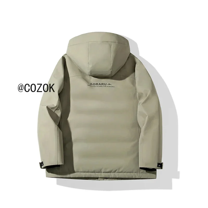 COZOK-Chaqueta de plumón acolchada para hombre, ropa de diseño, ligera, corta, de pato, abrigo frío