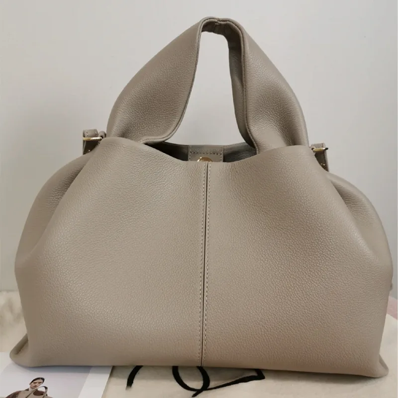 

New Fashion Woman Cloud Single Shoulder Crossbody Handbag Female PU Material Light Luxury Square Lunch Box Dumpling Handbag