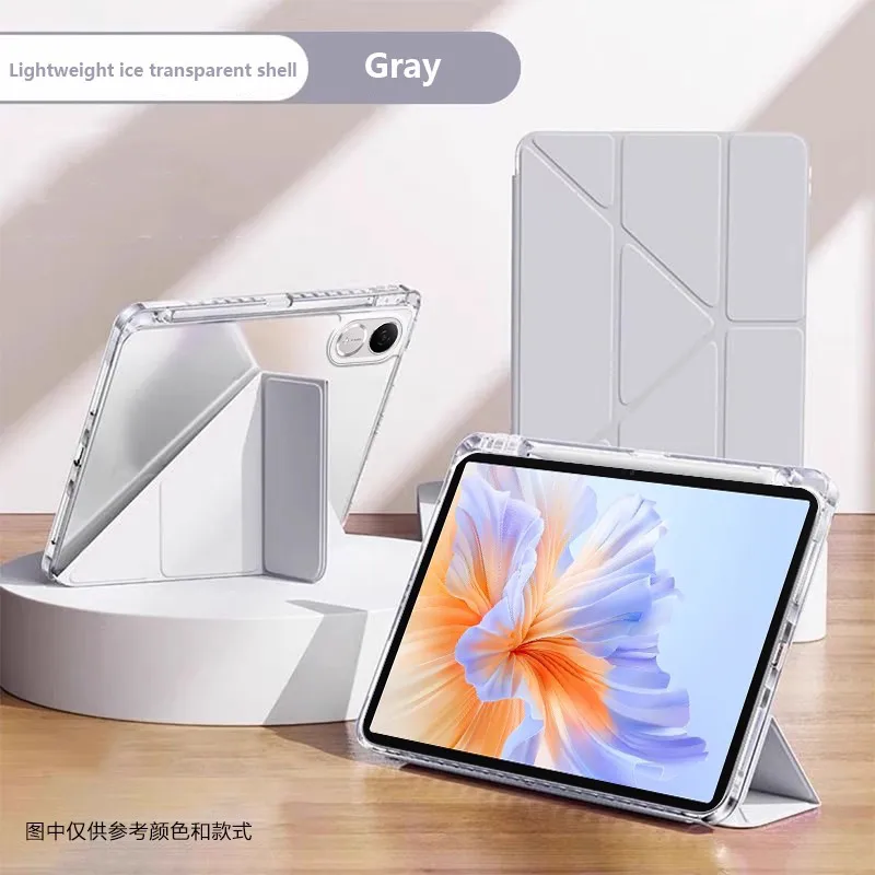 

Y-Folding Acrylic Transparent Hard Case for Honor Pad X10 Pro 11.5 2025 11.5 inch with Pencil Holder