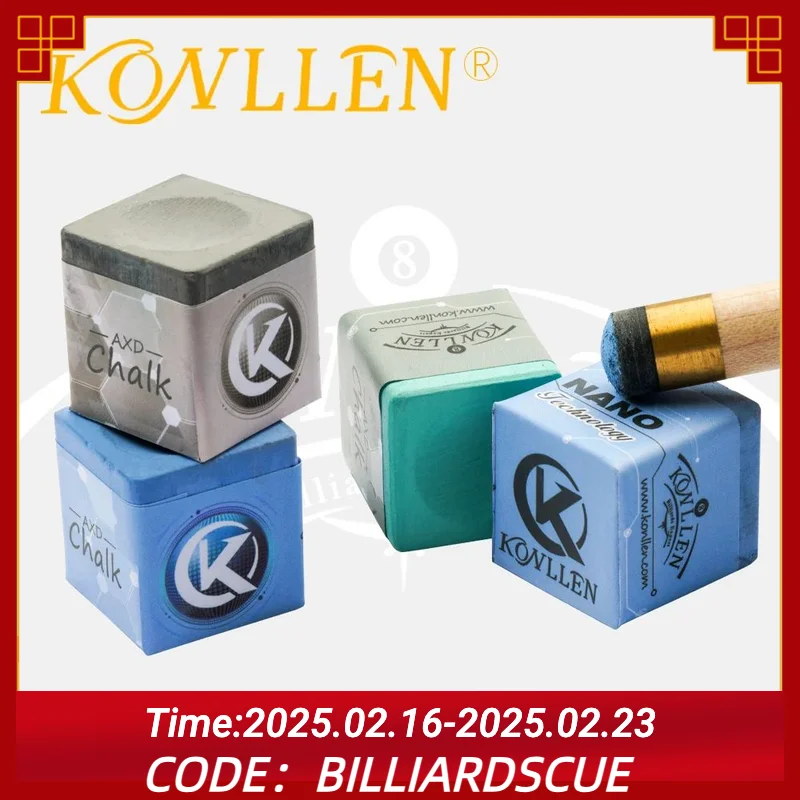 KONLLEN craie de queue de billard poignée adhérence de puissance craie de solidité craie de billard craie de cartère Nano technologie matériel craie