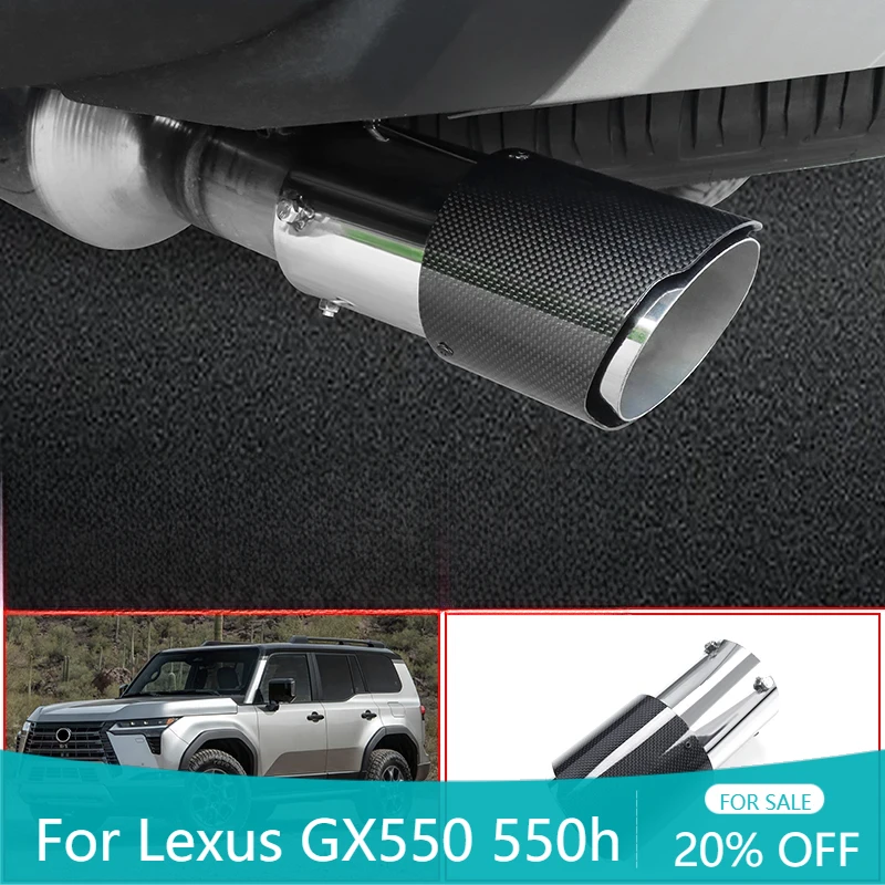 

Выхлопная труба из нержавеющей стали, обновленные аксессуары gx 550, внешняя модификация, настройка для 2024 2025 Lexus GX550 550h