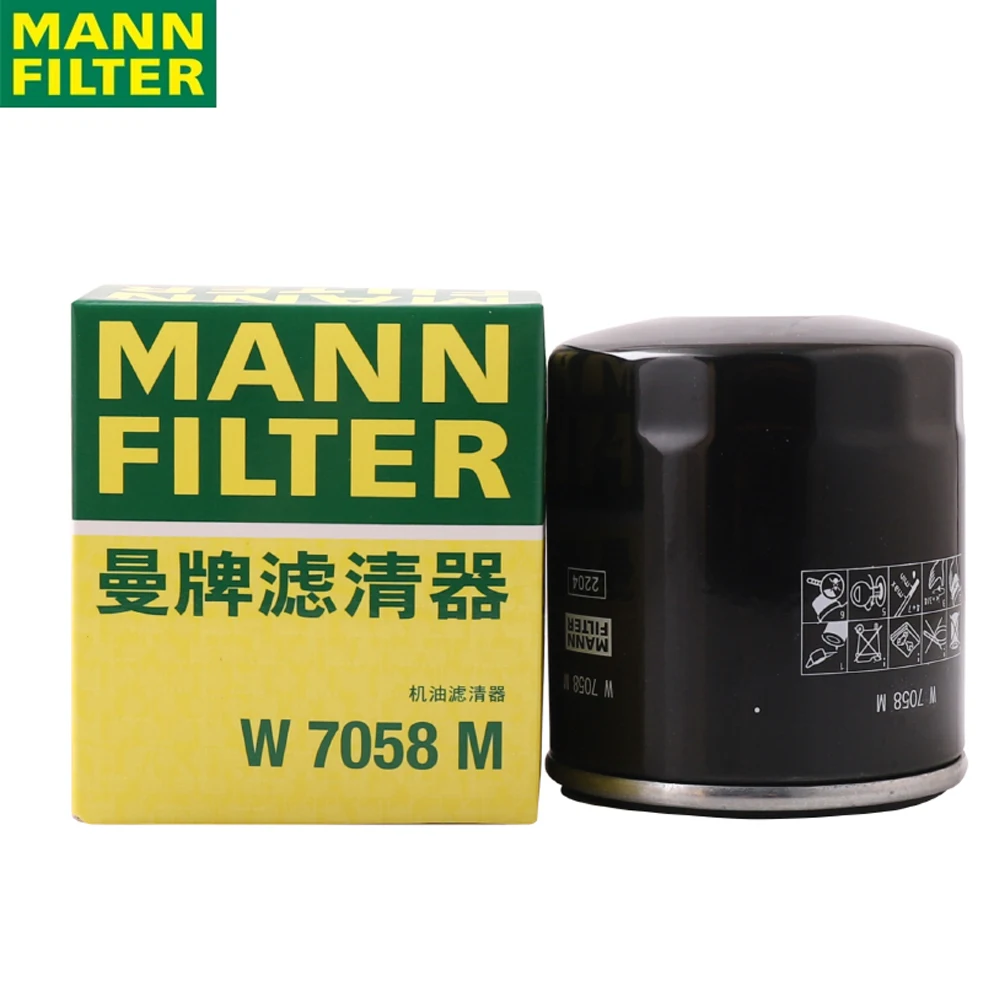 

MANN FILTER W7058M Spin-on Oil Filter For HAVAL PEUGEOT BYD DENZA CITROEN WEY Good Sealing Original 192143