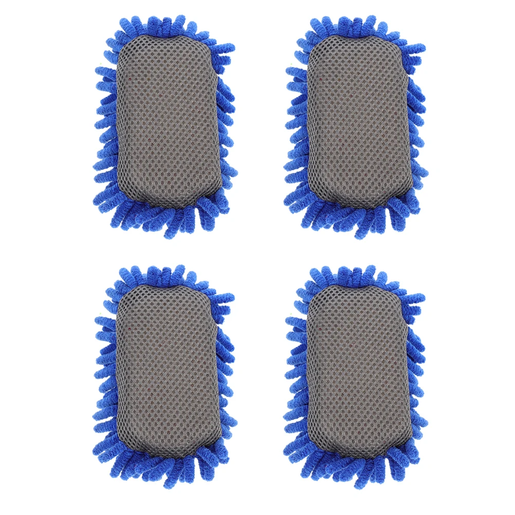 4Pcs Whiteboard Eraser Microfiber Dry Erase Board Cleaner Double Sided Shaggy Surface for Chalk Marker Residue Removal
