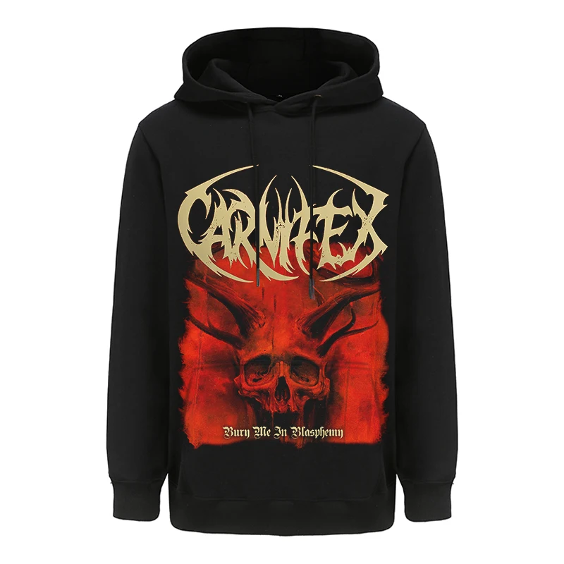 

Skull Deathcore Carnifex Pollover Sweatshirt Rock Hoodie Punk Sudadera Streetwear Fleece Outerwear Heavy Death Metal