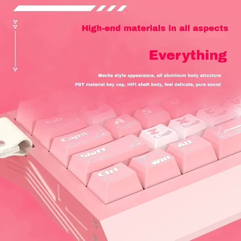 PHYLINA KOOL65 HE Gaming Keyboard CNC Aluminum Shell Hall Effect Switch RT 0.01MM Dynamic RGB SOCD DKS MT TGL  Hot Swappable