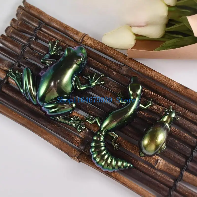 5asd Phục sinh cho ếch Snail Animal Epoxy Silicone Mold Bàn mềm mềm Thạch cao trang trí DIY Crafts Decoratio