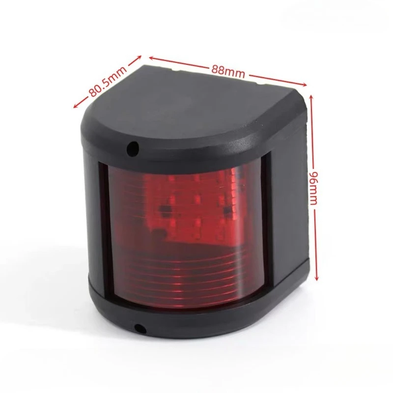 12V/24V Red Green Signal Sailing Lights Marine Boat Navigation Light Waterproof Lamp for Boat Pontoon Warning Light Side Marker