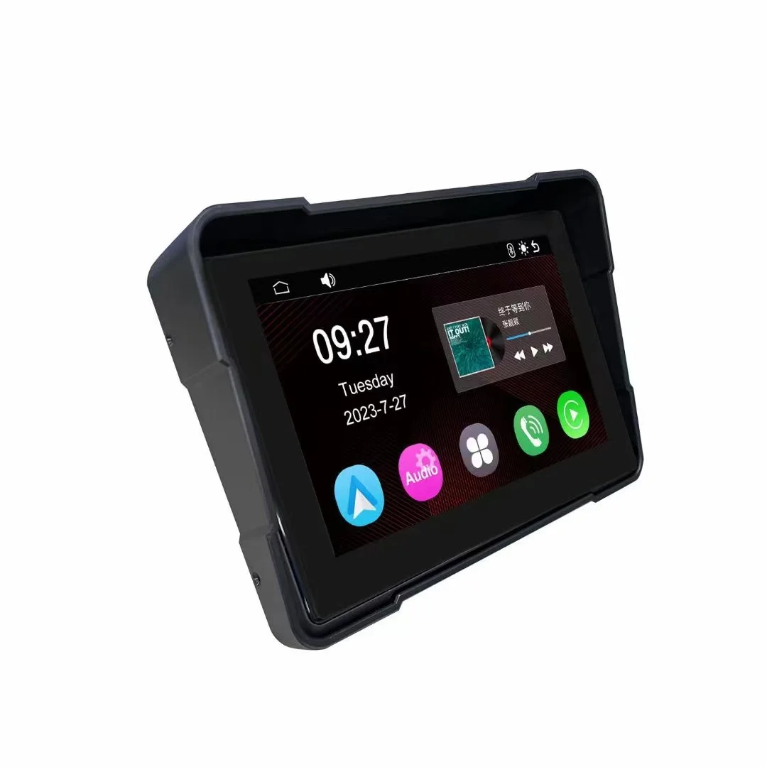 Waterproof Motorcycle Front Touch Screen Monitor Carplay Bluetooth Connection Voice Control TF Card Insertion Auto Electronics