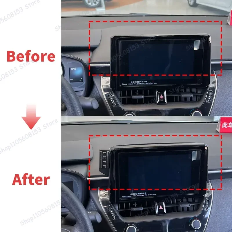 For Toyota Corolla Cross XG10 2022 2023 2024 For 8 inch 9 inch Car Phone Holder Clip Mount Adjustable Stable No Vibration