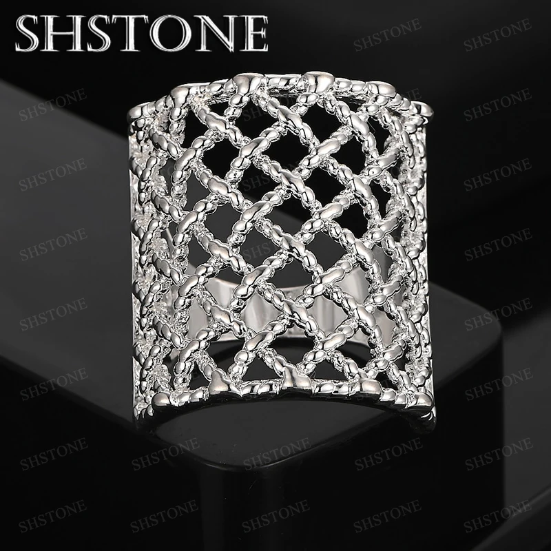 

925 Sterling Silver Rings Trend For Women Man Fashion Charm Engagement Wedding Birthday Party Gift Jewelry Popular Accessories
