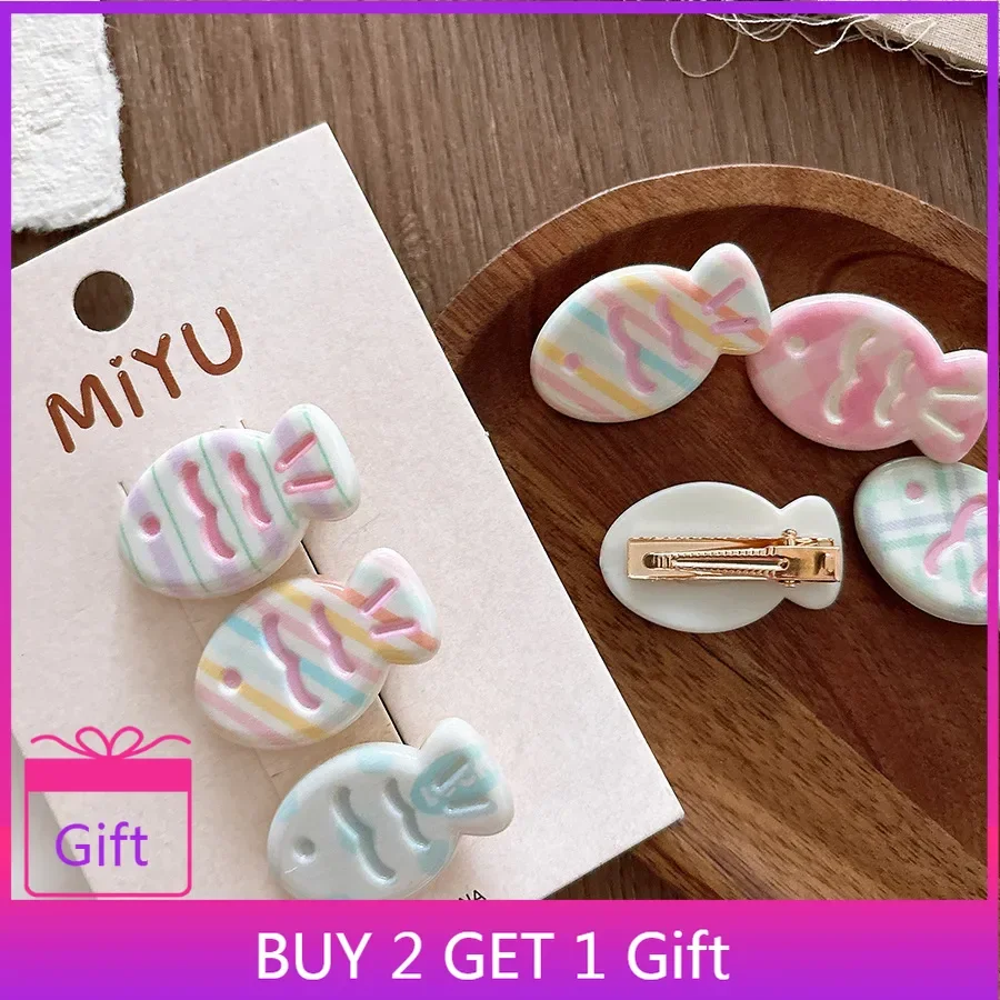 3 Uds Encantadoras Mini Horquillas Taiyaki Encantadoras Clips De Flecos Laterales Accesorios Para El Cabello De Dibujos Animados De Estilo Coreano — -50%, $0.48 Coupon, from $0.48 – 50% descuento – €0.48