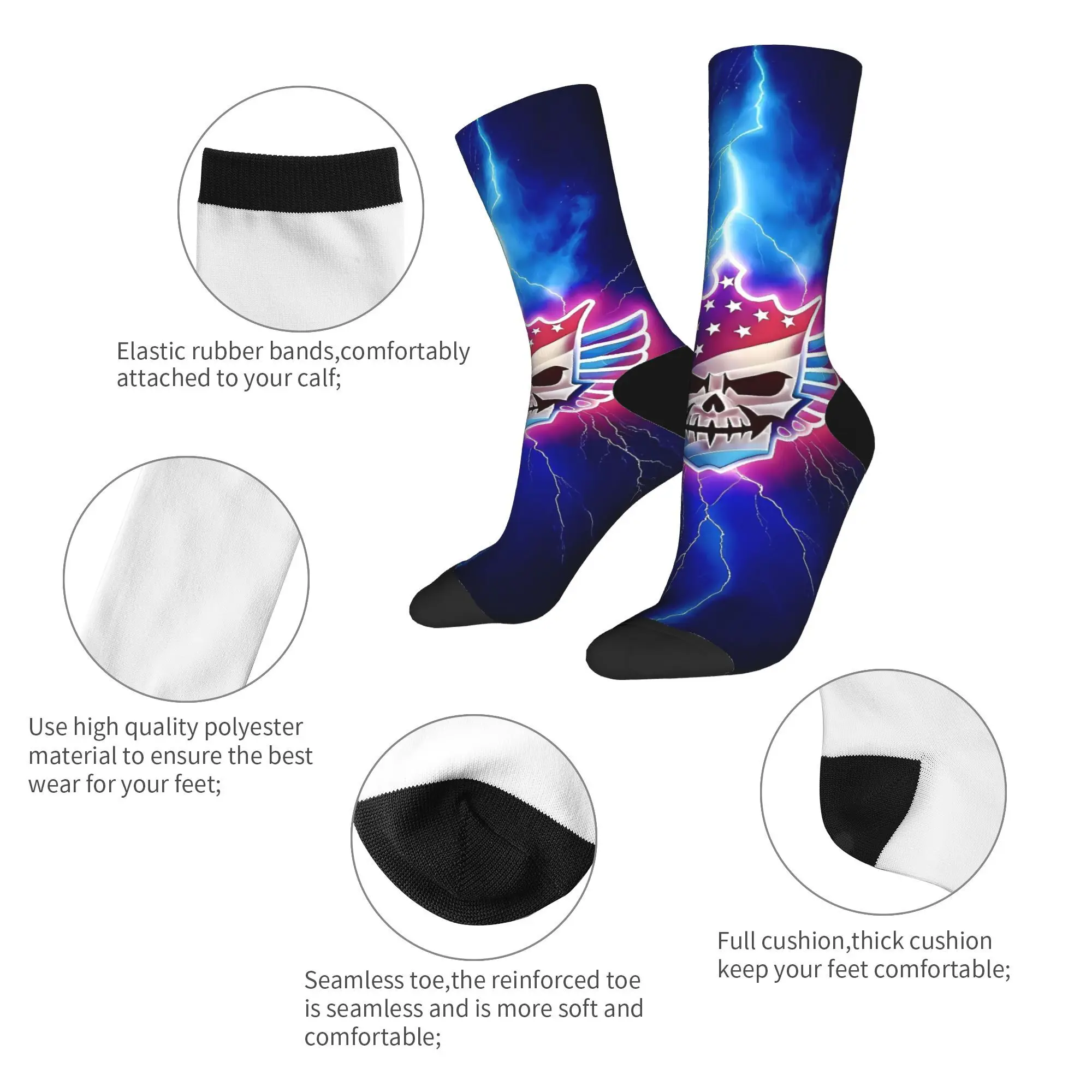 Cody Rhodes Calze da wrestling Modello Calzini Harajuku Calzini antiscivolo autunnali Coppia Skateboard Caldi calzini morbidi