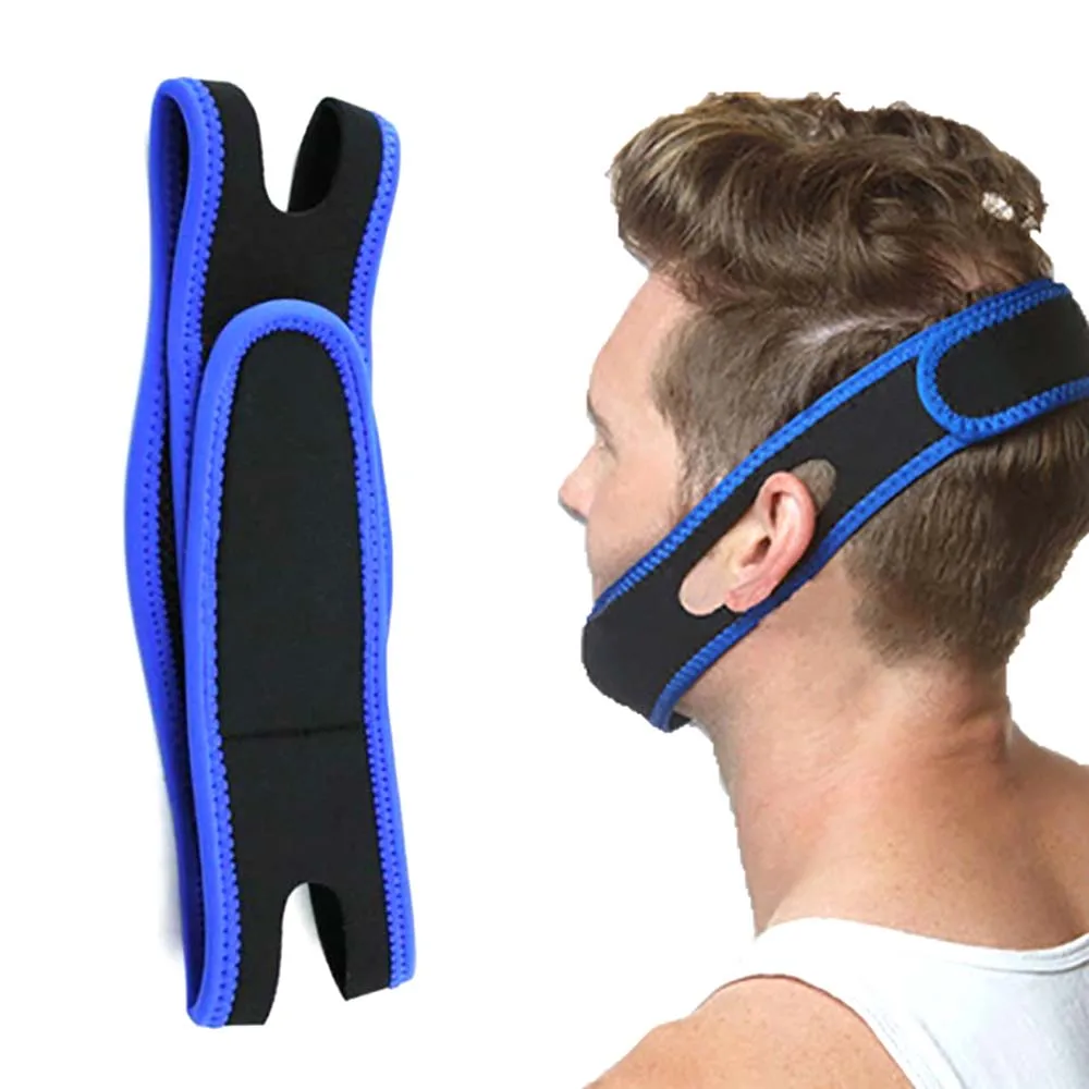 1PC Snoring Corrector Anti Snoring Chin Straps Face Lifting Belt Adjustable Breathable Snore Reduction Chin Belts Snore Stopper