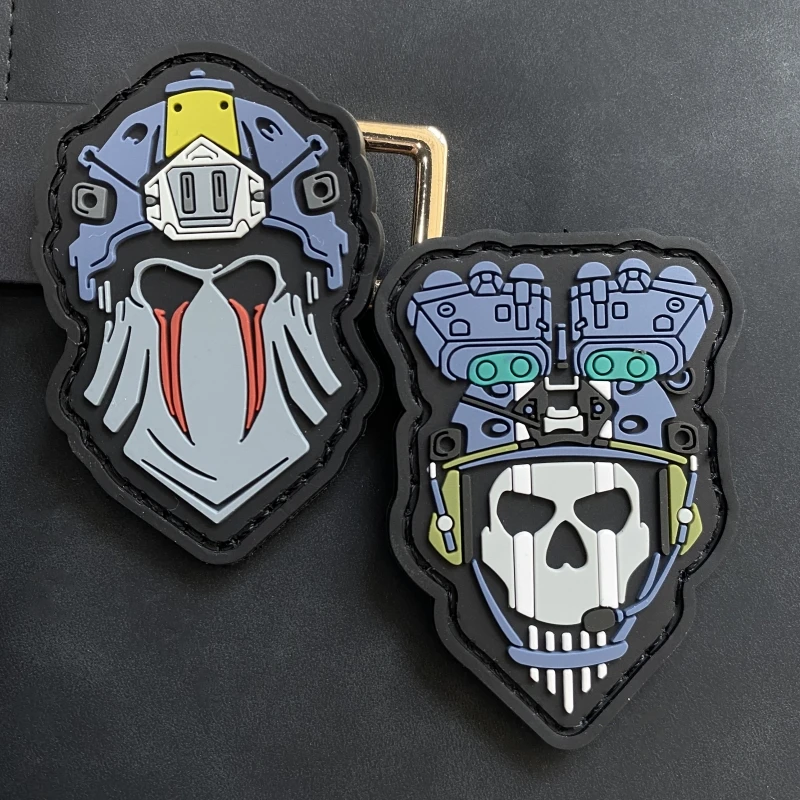 

Call of Duty COD20 Night Battle Ghost 3D PVC Tactical Military Patch Armband Morale Badge Ghost Mask Skull Patches for Clothes