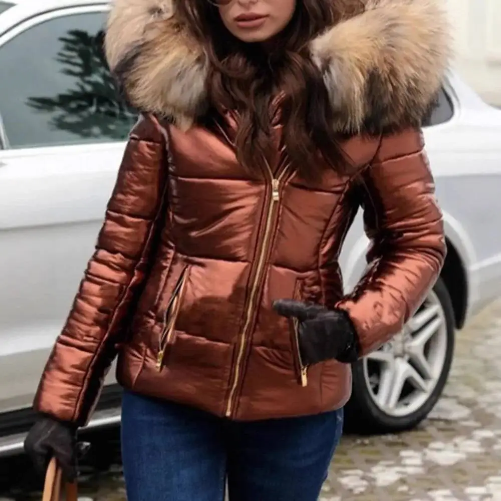 شتاء 2025 خريف جديد المرأة سترة قطن أسفل القطن قصير المرأة القطن معطف دافئ #4