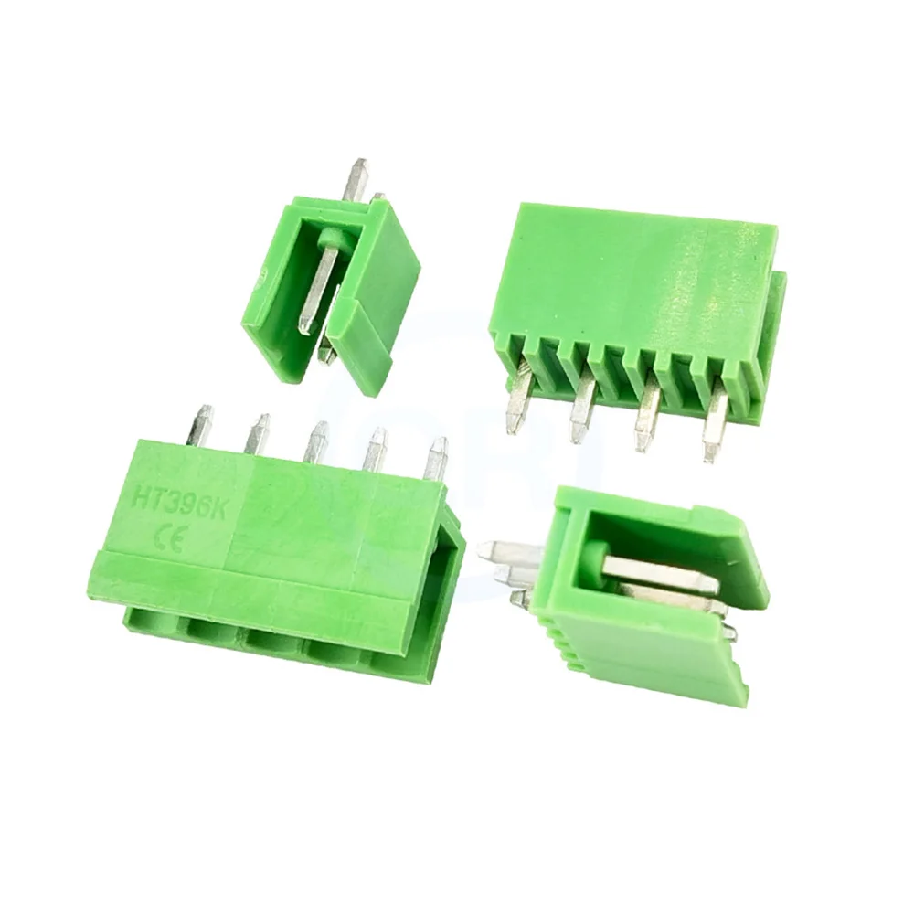 (10 pcs) KF396V-3.96 3.96MM Plug-in Terminal Block HT396 Green Straight Pin Header 2-12Pin