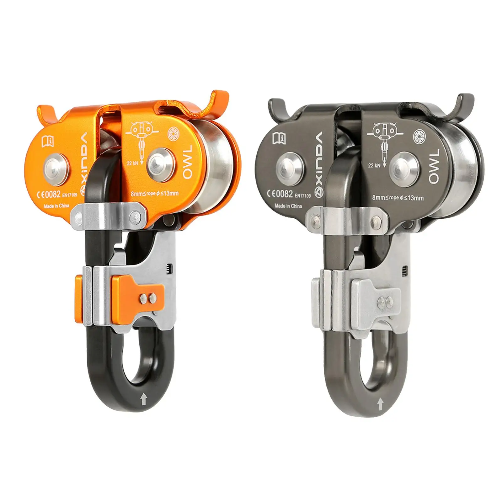 

22KN Zip Line Speed Dual Pulley for Climbing System Outdoor Expeditions