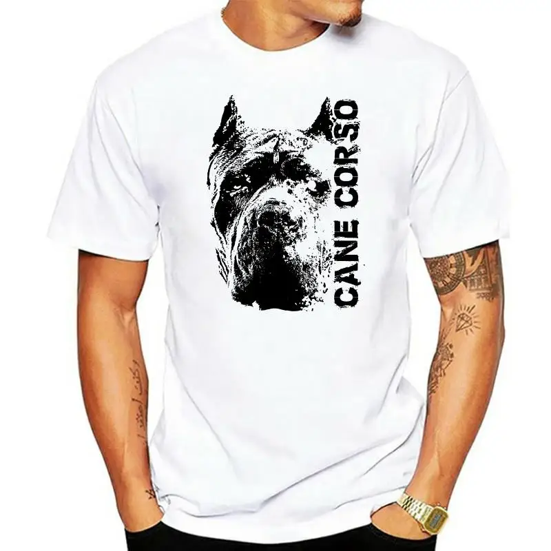 Cane Corso Head Dog T Shirt Top Tee Design Men'S Summer 2023 Short Sleeves Street Wear Plus Size Print Fashion  Army T Shirt