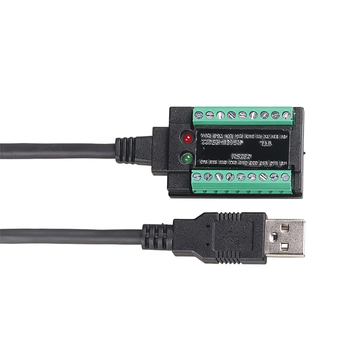 1.5m Industrial Grade USB to RS232/485/422/TTL Isolated Converter with FT232RL USB-A to RS232 Serial Cable for Chip