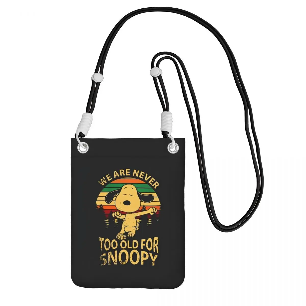 

Сумка для мобильного телефона S-Snoopys на заказ, диагональная мужская и женская модная сумка для мобильного телефона с героями мультфильмов, дорожная велосипедная сумка для денег