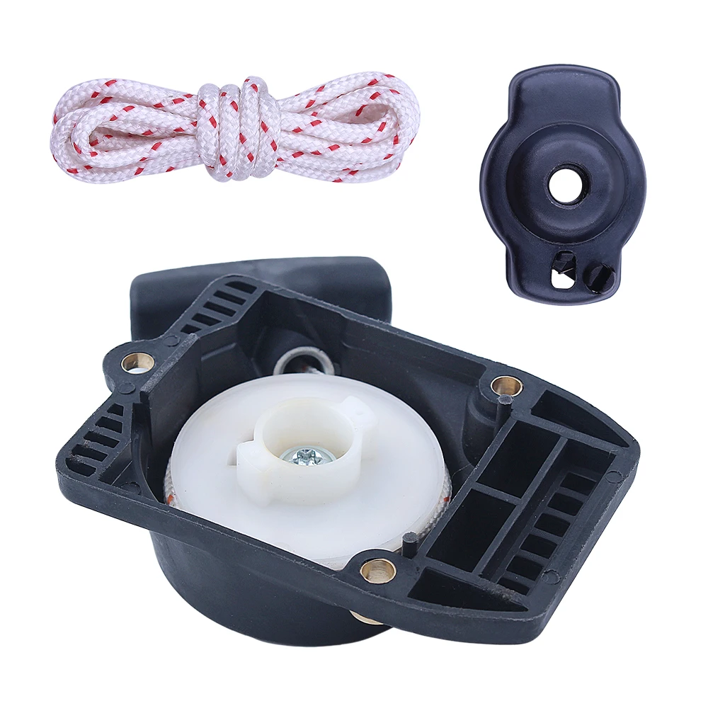 Kit de retroceso de arranque de cuerda de tracción para Stihl FS80 FS85 BG85 FR85 FS75 41371904000 , 1 arrancador de retroceso, 1 x perro de trinquete de arranque, 1 cuerda