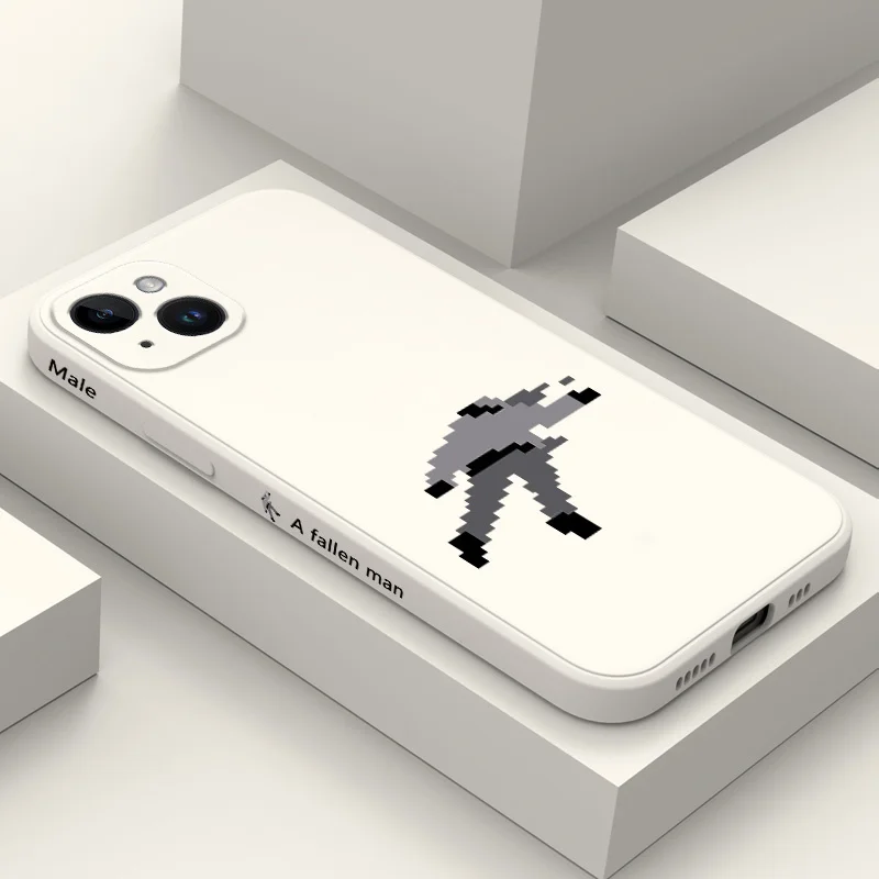 

Fallen Man Phone Case For iPhone 16 16e 15 14 13 12 11 X XR XS Plus Pro Max Mini Silicone Cover