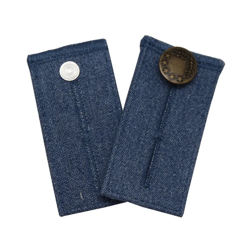 Trousers Pants Extenders Elastic Extended Buttons DIY Denim Clothes Adjustable Fastener Jeans Waist Dress Extension Snap 1pc