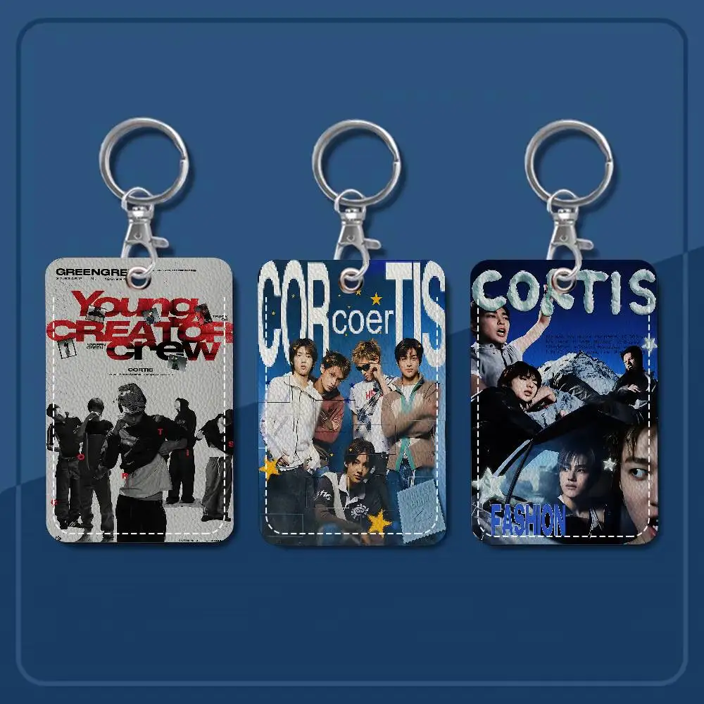 Porte-cartes personnalisé Kpop Music C-CORTIS, adapté aux filles, étui pour cartes d'entrée, porte-badges pour femmes, porte-clés.