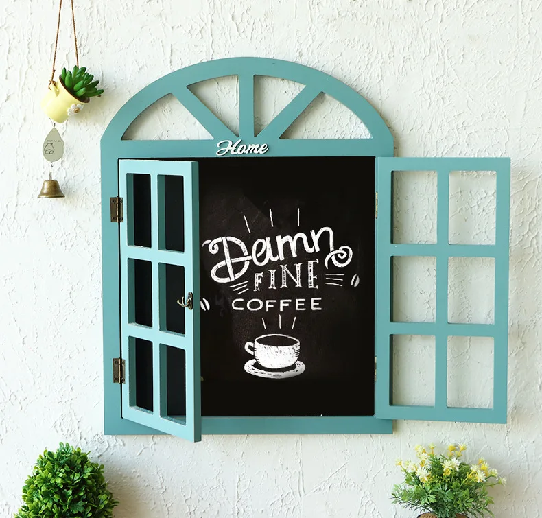 False Window Message Board Wall Hanging Wall Decor Pendant Milk Tea Shop Shielding Electricity Meter Box Wall Decoration