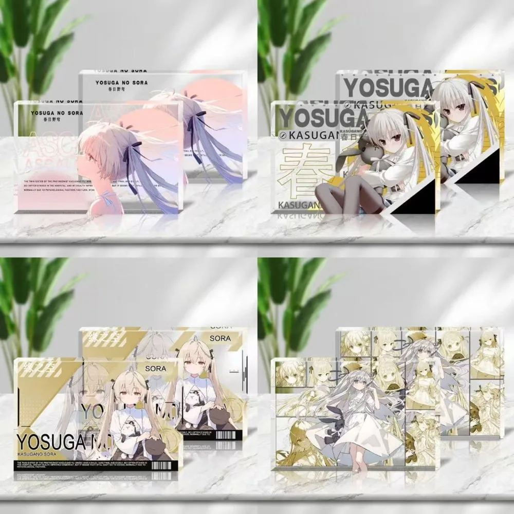 Anime Peripheral Kasugano Sora Exquisite Acrylic Bricks Birthday Gift Transparent Card Brick Ornaments Fans Gift Collection
