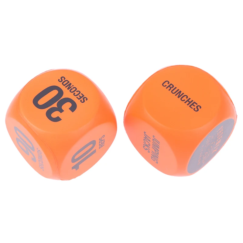 Fitness Exercise Dice for Group Fitness Exercise Classes with Push Up Squat Lunge Jumping Jack Crunches Wildcard