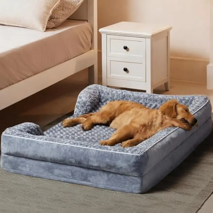 

Washable Orthopedic Dog Couch Sofa Bed with Waterproof Lining & Non-Skid Bottom for Pet Sleeping
