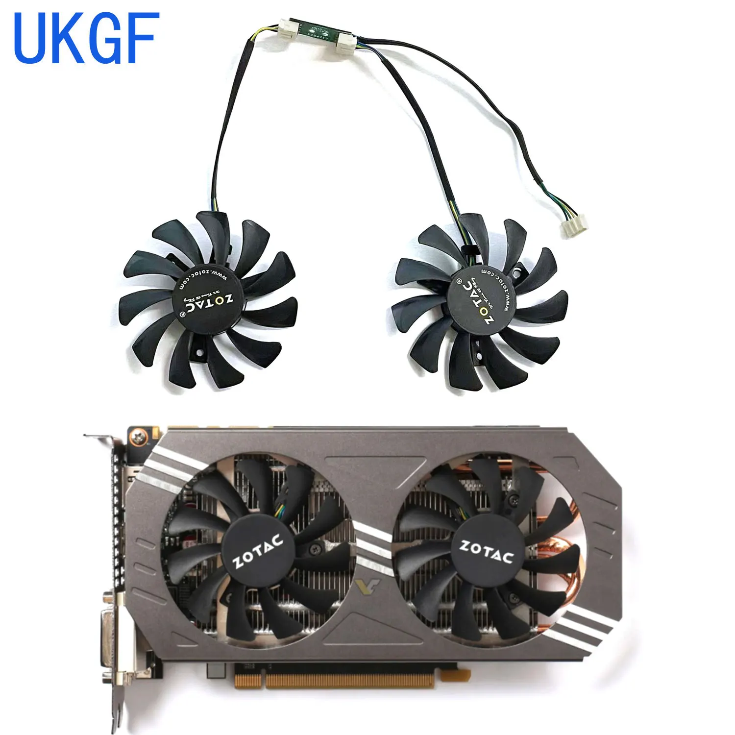 

75MM GA81O2U GA81S2U GTX970 4G Cooler Fan Replacement For ZOTAC GeForce GTX 970 Graphics Card Cooling Fan