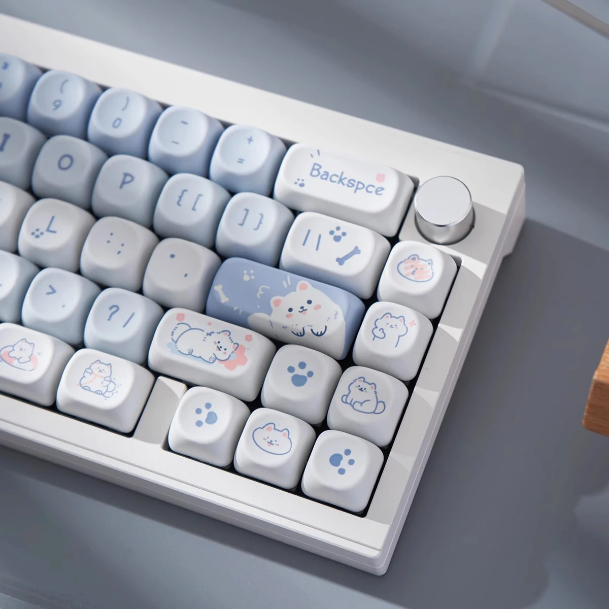 95Keys MOA Profile Keycaps Cartoon Dog Cat Theme PBT Key Caps for GMK67 GMK87 61/64/68/84/75/87 Keys Gaming Mechanical Keyboard