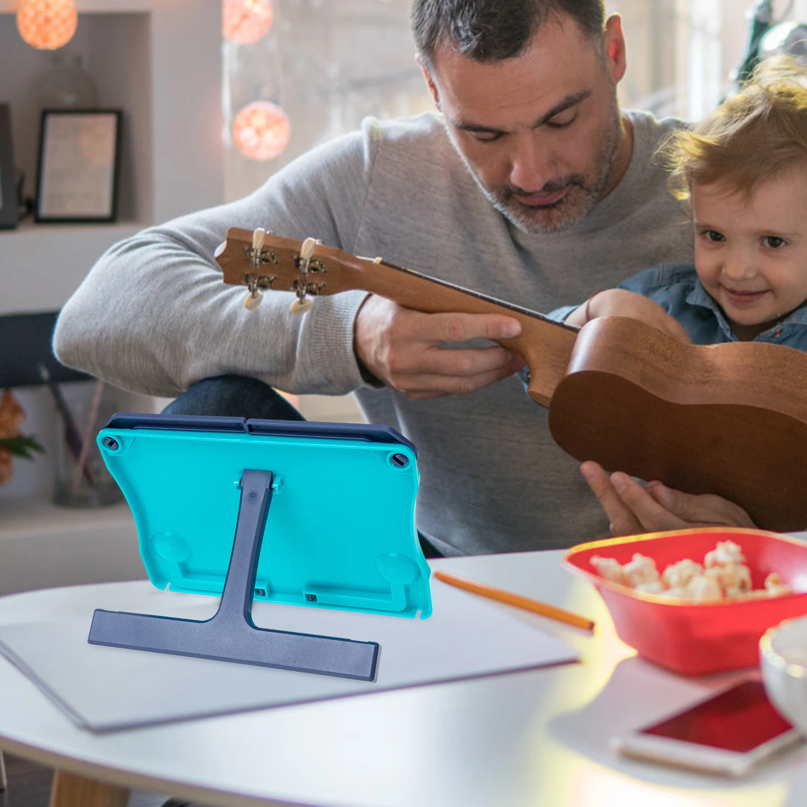 

Foldable Book Stand ABS Material Adjustable Reading Rack Music Score Holder Desktop Storage Small Size Strong Durable