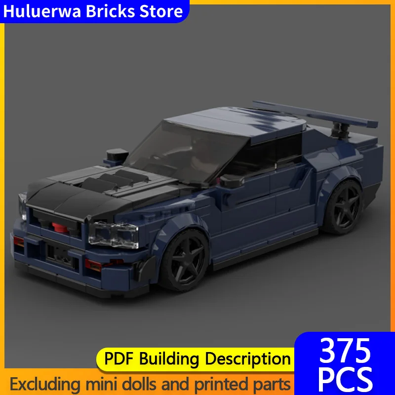 

Модель скоростного гоночного автомобиля MOC, строительные кирпичи Gt-R R34, модульная технология Hypercar, детские праздничные подарки, сборка игрушек, костюм