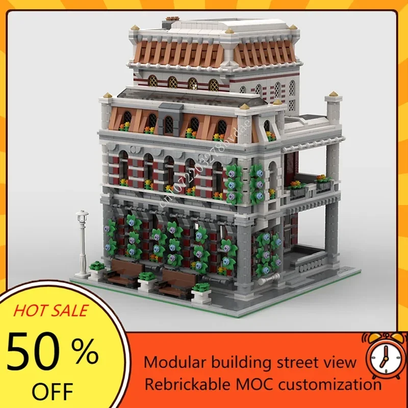 3262PCS Fire Department Modular MOC Creative street view Model Building Blocks Architecture Education Assembly Model Toys Gifts