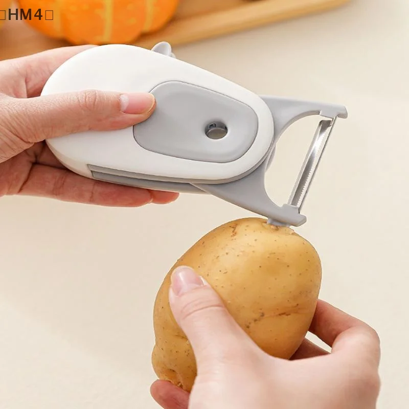 ómHM4 Parque Multifunctionele magnetische dunschiller Schilschraper Roestvrij staal Huishoudelijke appelmeloenrasp Keukenfruitschraper