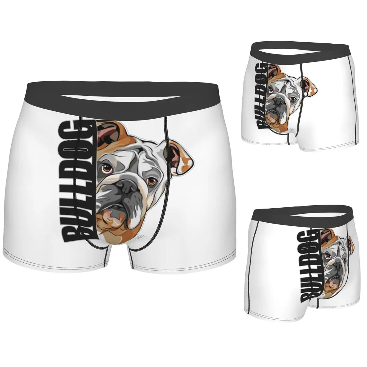 

Трусы-боксеры, шорты, забавные трусы с английским бульдогом, собаками, мужские мягкие трусы для мужчин, подарок бойфренду