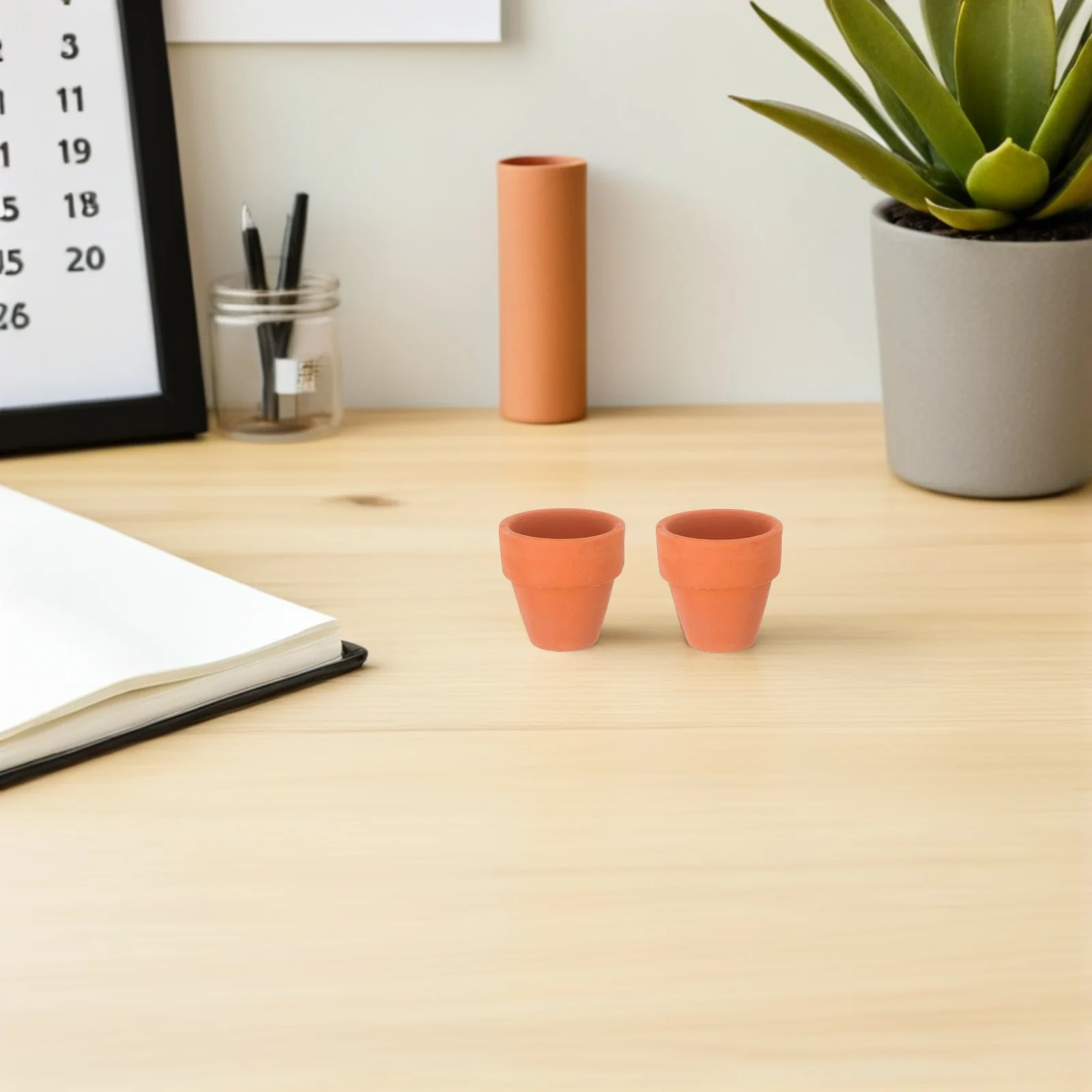 

20 Pcs Ceramic Flowerpot Mini Pots Planting Holder Mushroom Miniature Succulent Holders Ceramics Desk Planter