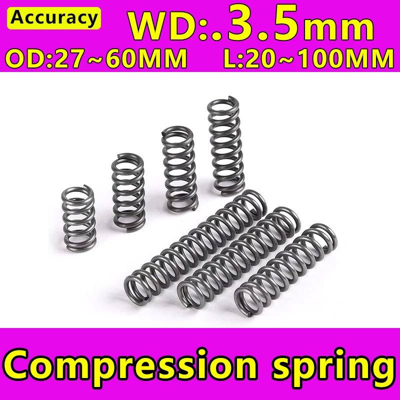 Wire Diameter 3.5mm Factory Spot Spring Compressed Pressure Spring Return Spring Release Spring Strong Spring