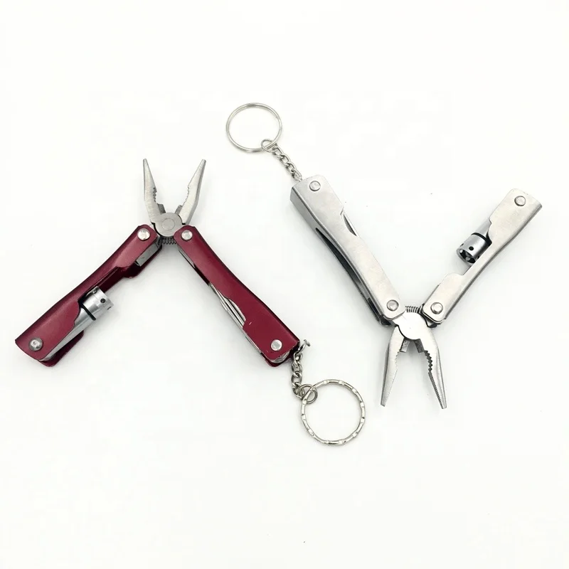 Multifunctional Folding Pliers LED Lights Forceps Flashlight Forceps Mini Torch Pliers (no Battery)