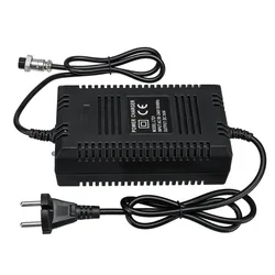 Cargador inteligente estándar de la UE para batería de plomo ácido, 36V, 2A, para AGM VRLA SLA, 10Ah, 12Ah, 20Ah, con enchufe hembra XLR de 12mm, 3 pines