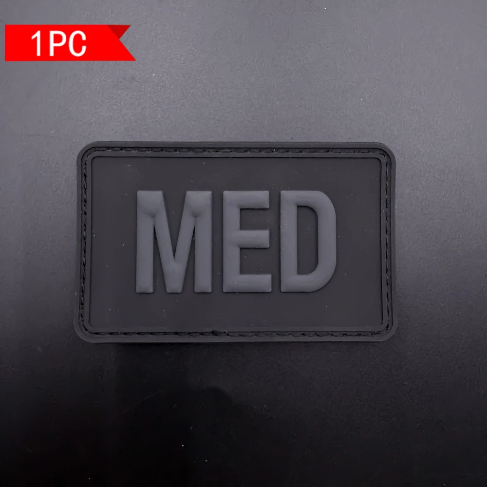 Minimalist Eye-Catching Text Rectangular Trendy Badge, 2D Flat Pvc Material, with Luminous Effect, Available in Four Different Colors, 1 Piece. Armband for Daily Tactical Vests, Surface Decoration to Enhance Equipment's Individuality and Identification, Comes with Compatible Backing Material