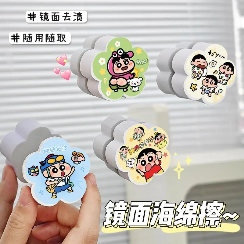 Xiaoxin Family Bathroom Cleaning Kit for Removing Stains and Scale on Mirrors and Faucets-Magic Sponge with Removable Scratches