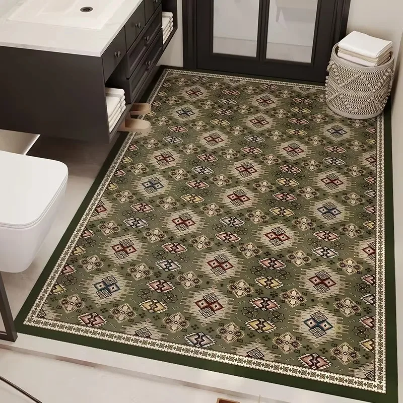Full Coverage Waterproof Bathroom Rug, Large Size Household Floor Mat