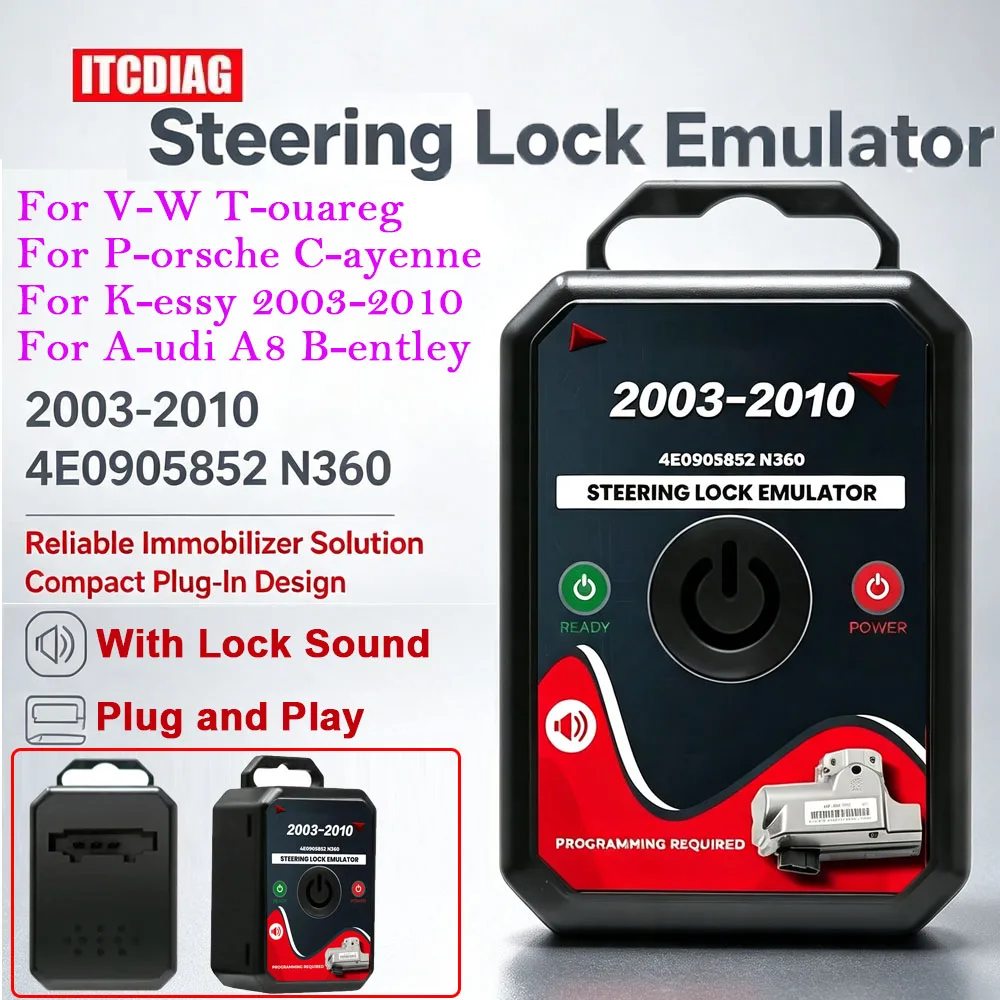 Simulator For Kessy 2003-2010 Steering Lock Emulator FOR VW Touareg Porsche Cayenne For Audi A8 Bentley Steering Lock Emulator